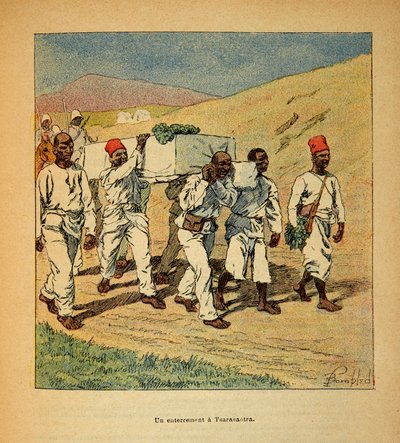 Wojna na Madagaskarze – anegdotyczna historia francuskich ekspedycji z lat 1885-1895 Henri Galli dit Galllichet (1854-1922), ilustracja Louis Bombled (1862-1927): Kolekcja prywatna autorstwa Louis Charles Bombled