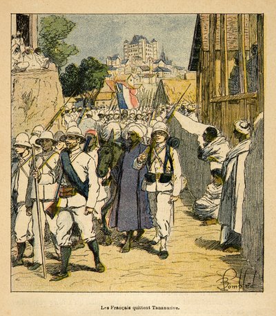 Wojna na Madagaskarze – anegdotyczna historia francuskich ekspedycji z lat 1885-1895 Henri Galli dit Galllichet (1854-1922), ilustracja Louis Bombled (1862-1927): Kolekcja prywatna autorstwa Louis Charles Bombled