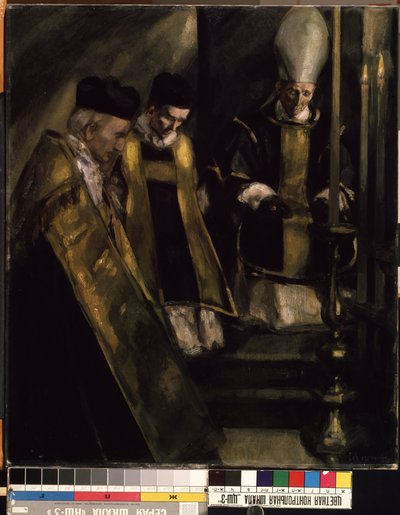 Msza Requiem XX wiek (malarstwo) autorstwa Louis Charles Crespin