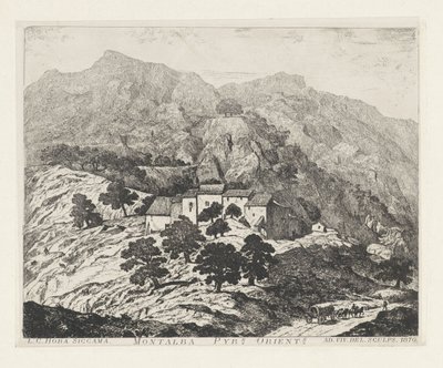 Montalba-le-Château (Frankrijk) Montalba Pyr[eneas]s. orient[ale]s (tytuł na obiekcie) autorstwa Louis Charles Hora Siccama