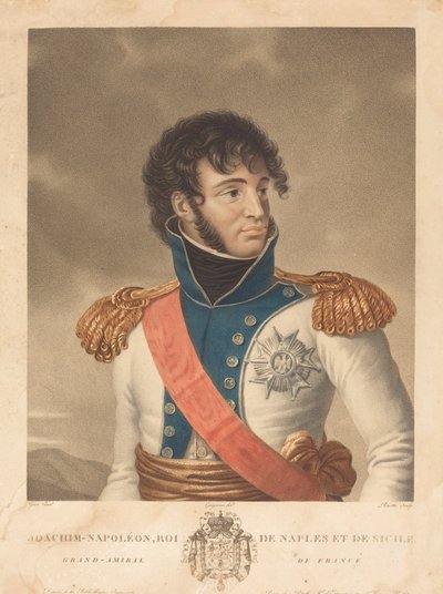 Joachim Murat (Joachim-Napoleon, król Neapolu i Sycylii, wielki admirał Francji) autorstwa Louis Charles Ruotte after Albert Jakob Frans Gregorius after Antoine Jean Gros