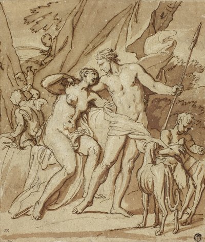 Wenus i Adonis autorstwa Louis Cheron
