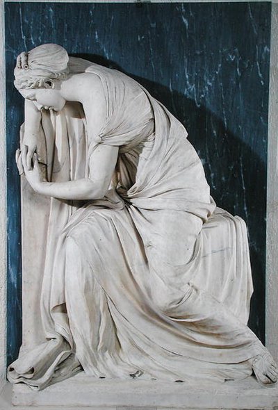 Smutek (marmur) autorstwa Louis Claude Vassé