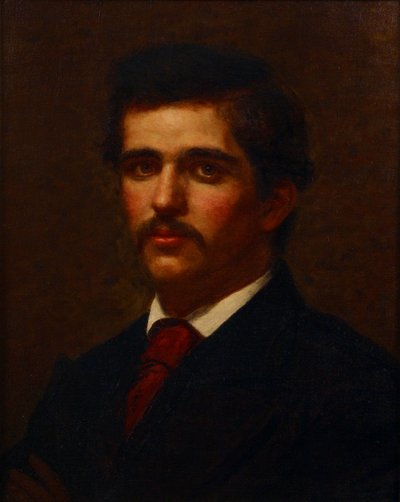 Autoportret (olej na płótnie) autorstwa Louis Comfort (attr. to) Tiffany