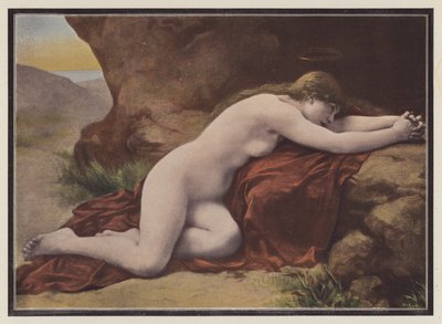 Maria Magdalena (kolor lito) autorstwa Louis Courtat