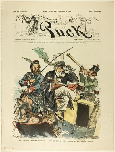 Wielki amerykański mąż stanu, Puck autorstwa Louis Dalrymple