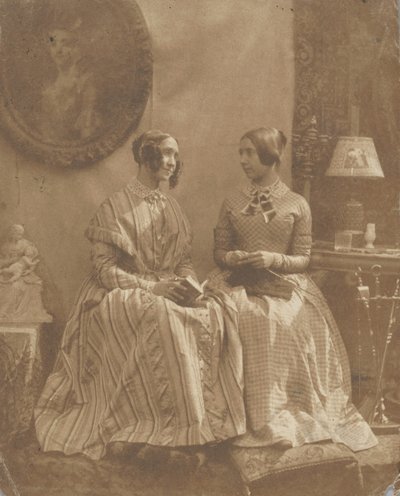 [Żona i córka artysty], 1846-49. autorstwa Louis Désiré Blanquart Evrard