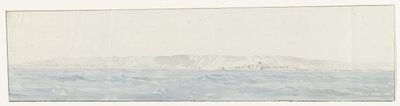 Gezicht op Crotone en de kust Widok na Crotone i wybrzeże (tytuł na obiekcie) Podróże po Włoszech, Sycylii i Malcie - 1778 (tytuł serii) autorstwa Louis Ducros