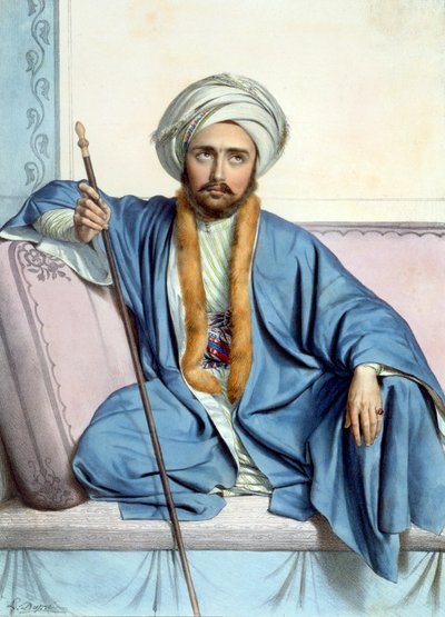 Bilesikdj, Ormianin - Tabliczka XXXV, rytowana przez Lemerciera z „Podróży do Aten i Konstantynopola”, napisana i zilustrowana przez Dupre, 1828 autorstwa Louis Dupré