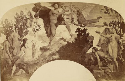 Apollo odbierający lirę autorstwa Louis Emile Durandelle