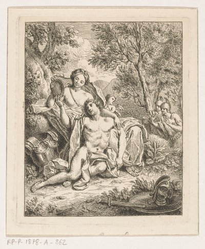 Rinaldo w Armida autorstwa Louis Fabritius Dubourg