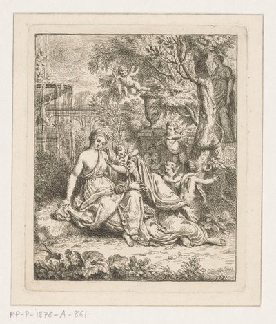 Vertumnus en Pomona autorstwa Louis Fabritius Dubourg