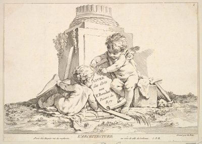 Architektura. autorstwa Louis Felix de la Rue