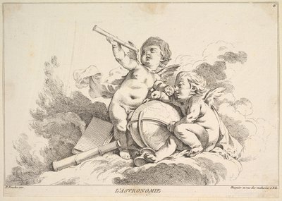 Astronomia. autorstwa Louis Felix de la Rue