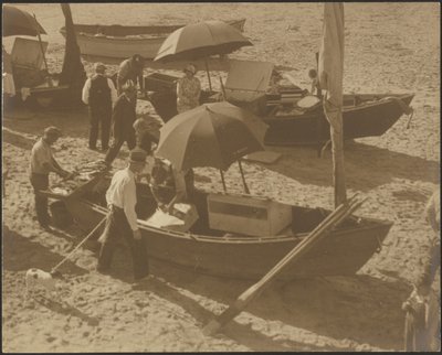 [Łodzie na plaży] autorstwa Louis Fleckenstein