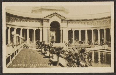 [Court of Palms, Pan Pacific International Exposition (P.P.I.E.)]. autorstwa Louis Fleckenstein