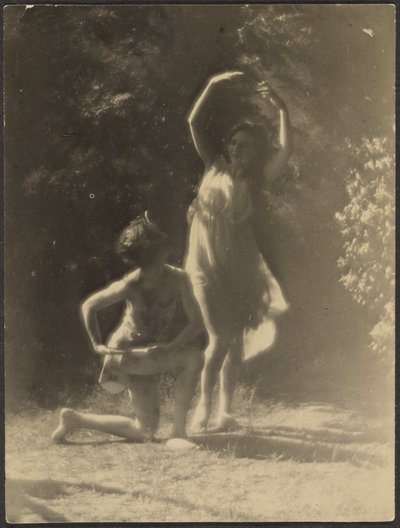 [Tancerze w ogrodzie] autorstwa Louis Fleckenstein