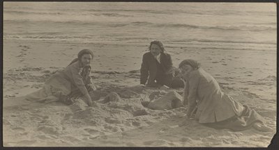 [Figury na plaży] autorstwa Louis Fleckenstein