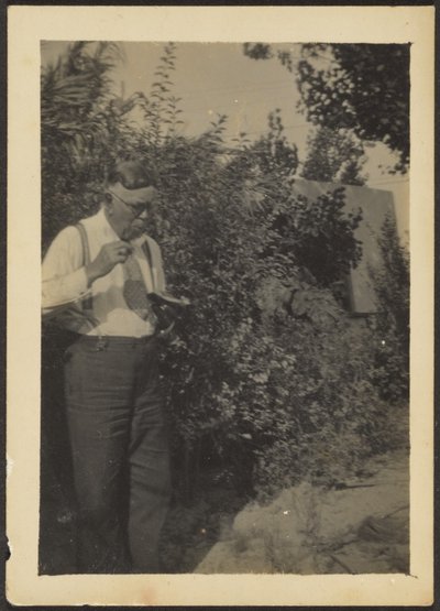 [Fleckenstein Jedzenie w ogrodzie]. autorstwa Louis Fleckenstein