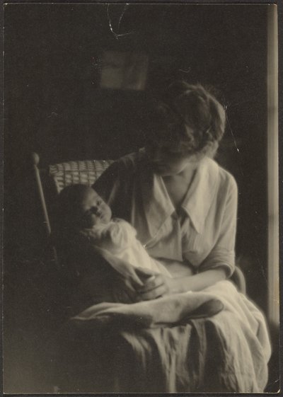 [Florence trzymająca dziecko] autorstwa Louis Fleckenstein