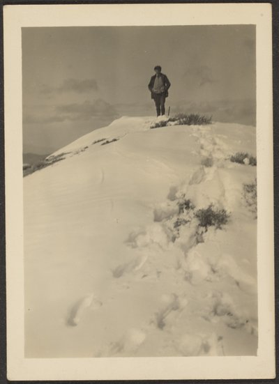 [Louis Fleckenstein na Telescope Peak]. autorstwa Louis Fleckenstein
