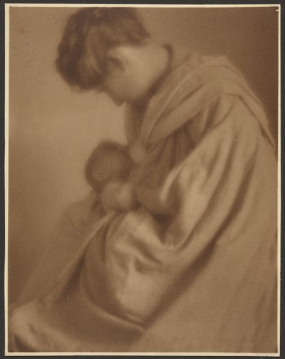 [Portret matki z dzieckiem] autorstwa Louis Fleckenstein
