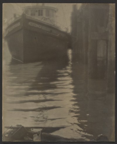 [Statek w porcie] autorstwa Louis Fleckenstein