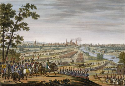 Wjazd Francuzów do Moskwy, 14 września 1812, rycina Edme Bovinet (1767-1832) (akwatinta) autorstwa Louis Francois Couche