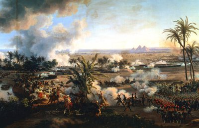 „Bitwa pod piramidami”, 21 lipca 1798, koniec XVIII – początek XIX wieku autorstwa Louis Francois Lejeune