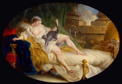 L.G.Blanchet, Julie odkrywa, że ​​została porzucona / 1759 autorstwa Louis Gabriel Blanchet