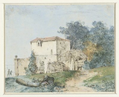 Wiejski dom w krajobrazie autorstwa Louis Gabriel Moreau