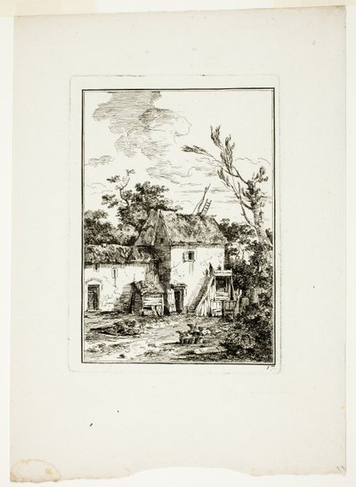 Pionowy krajobraz autorstwa Louis Gabriel Moreau