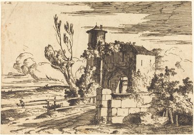 Monumentalne wejście autorstwa Louis Gabriel Moreau the Elder