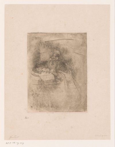 Stary człowiek z brodą opierając się na otwartej księdze autorstwa Louis Gallait (attributed to)