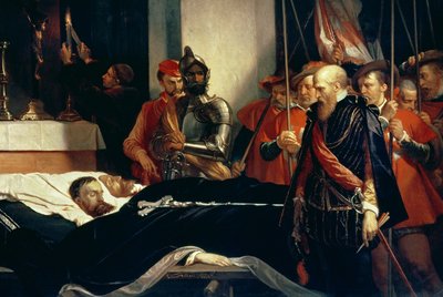 Ostatnie wyrazy szacunku dla szczątków hrabiów Egmont i Hoorn autorstwa Louis Gallait