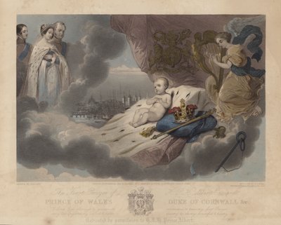 Pierwsza modlitwa księcia Walii, księcia Alberta Edwarda, przyszłego króla Edwarda VII, 1842 r autorstwa Louis Gallait