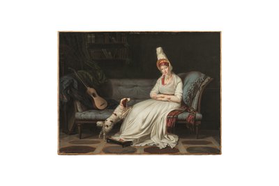 Portret Elżbiety, Lady Webster, później Lady Holland (1771-1845), ok. 1795 (olej na płótnie) autorstwa Louis Gauffier