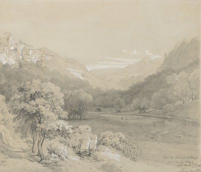 Widok Cavi na wzgórzach Sabine, 1848. autorstwa Louis Gurlitt