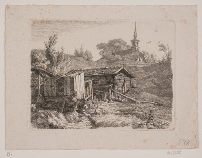 Krajobraz z młynem wodnym autorstwa Louis Gurlitt