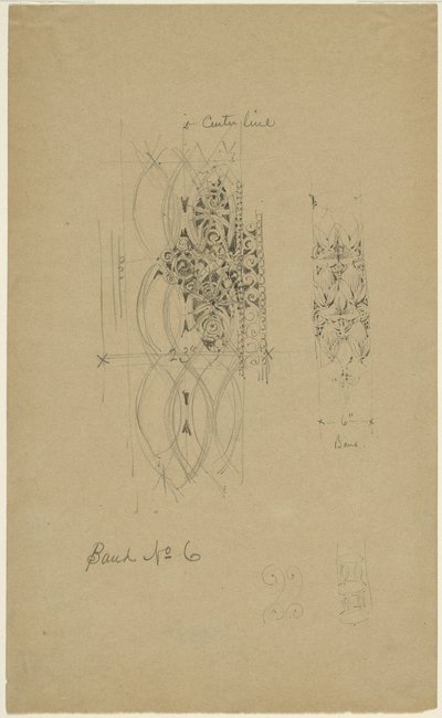 McVickers Theater, Chicago, Illinois, Szkic autorstwa Louis H. Sullivan