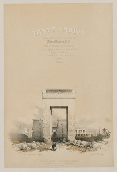 Egipt i Nubia: Frontyspis Tom V autorstwa Louis Haghe