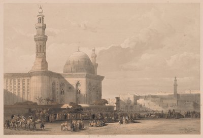 Egipt i Nubia: Tom III - nr 38, Meczet Sułtana Hassana z Wielkiego Placu Rameyleh autorstwa Louis Haghe