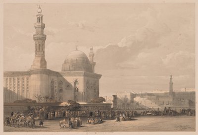 Egipt i Nubia: Tom III - nr 38, Meczet Sułtana Hassana z Wielkiego Placu..., 1838. autorstwa Louis Haghe