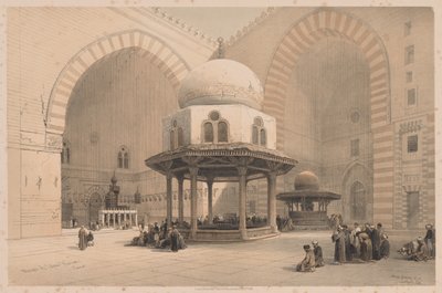 Egipt i Nubia: Tom III - nr 8, Meczet Sułtana Hassana, Kair, 1838. autorstwa Louis Haghe