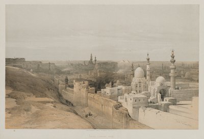 Egipt i Nubia, tom III: Kair, Patrząc na zachód, 1848. autorstwa Louis Haghe