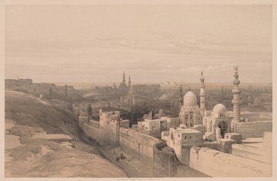 Egipt i Nubia: Tom III - nr 26, Kair, Patrząc na Zachód autorstwa Louis Haghe