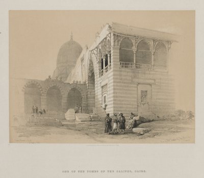 Egipt i Nubia, Tom III: Jeden z Grobowców Kalifów, Kair, 1848. autorstwa Louis Haghe