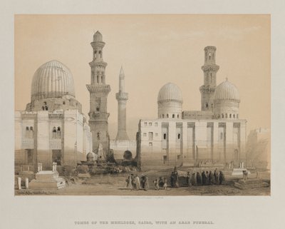 Egipt i Nubia, tom III: Grób Memlooks, Kair, 1849. autorstwa Louis Haghe