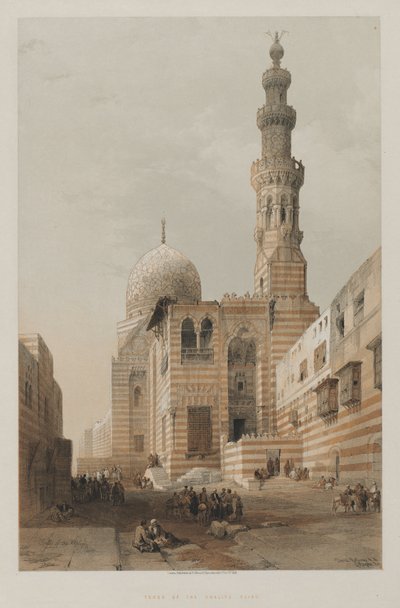 Egipt i Nubia, Tom III: Groby Kalifów, Kair, 1848. autorstwa Louis Haghe