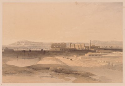 Egipt i Nubia: Tom II - nr 32, Karnak, 1838. autorstwa Louis Haghe